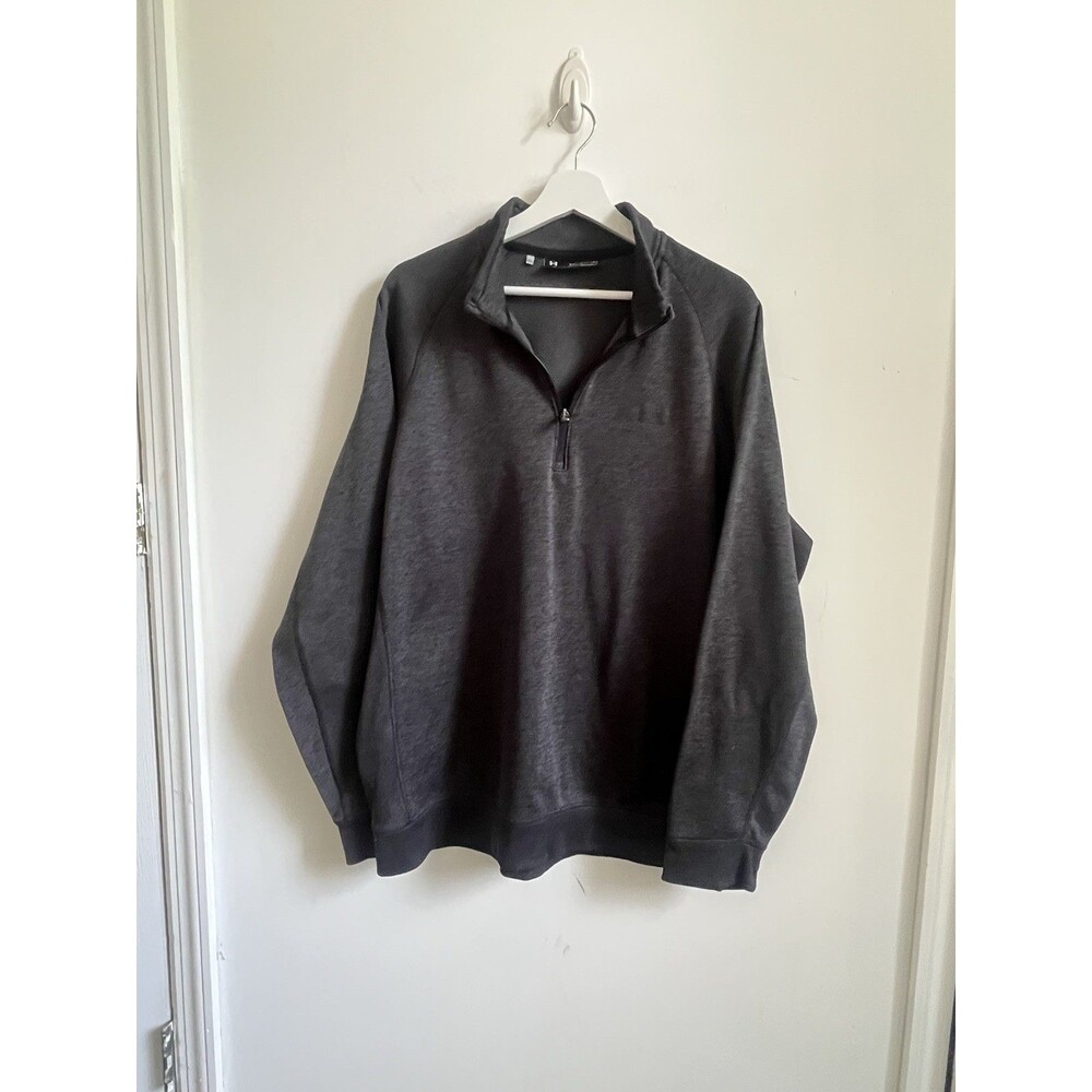 Under Armor Storm Sweater Fleece 1/4 Zip Dark Gray XXL Excellent Condition